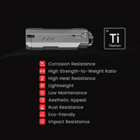 JetFlick Titanium Gravity Knife – Unique Opening EDC Folding Knife