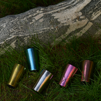 Aurora Cup – Double-Wall Titanium Crystal Beer Camping Mug