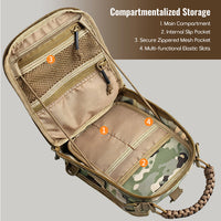 Apex - Hard Shell Tactical Chest Sling For Hiking, Travel & EDC