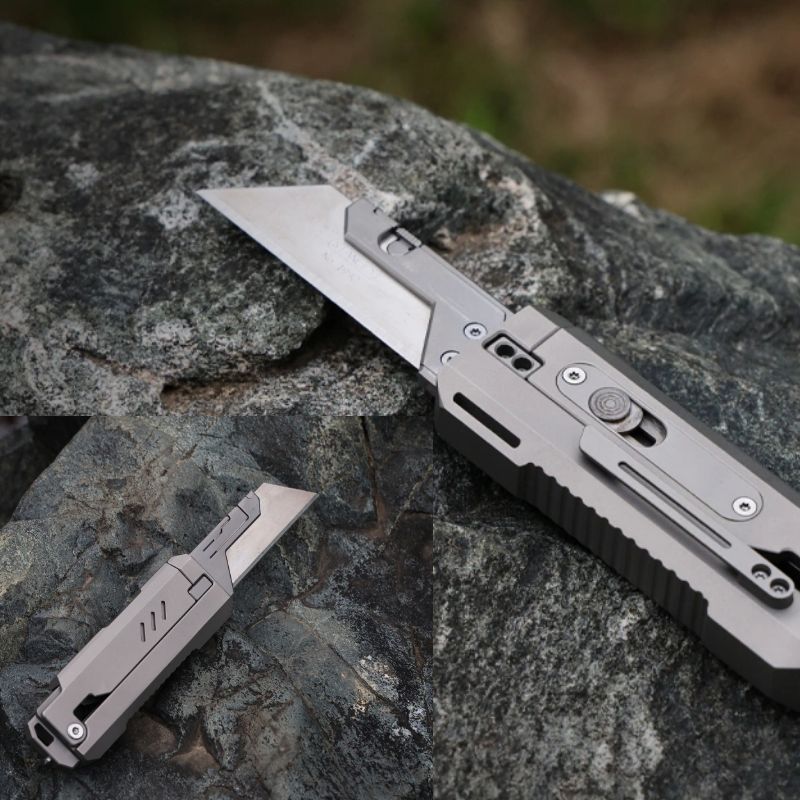 JetFlick Titanium Gravity Knife – Unique Opening EDC Folding Knife
