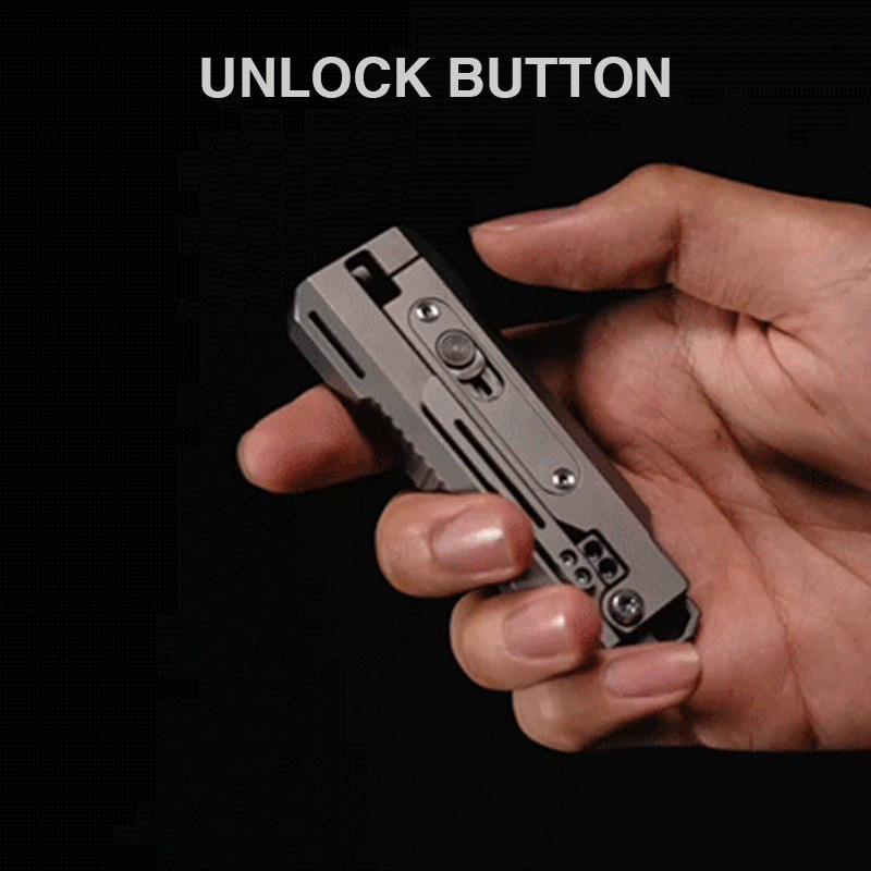 JetFlick Titanium Gravity Knife – Unique Opening EDC Folding Knife