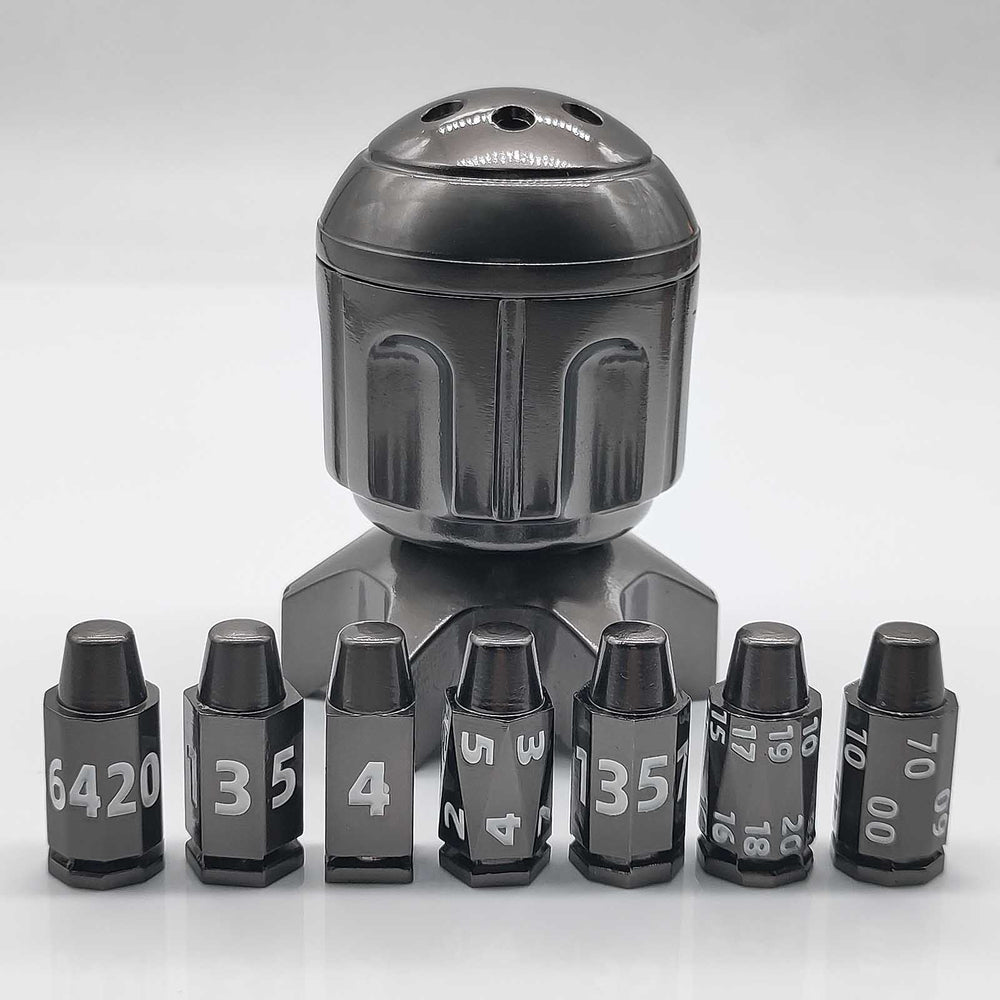 RocketDice – EDC Fidget Toy Rotating Metal Dice Set