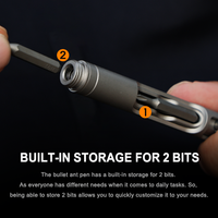 Bullet Ant 3.0 - Titanium Tactical Bolt-Action Multi-Tool Pen