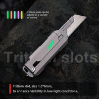 JetFlick Titanium Gravity Knife – Unique Opening EDC Folding Knife