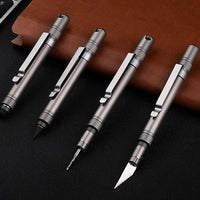 The OmniPen: Titanium Pocket Tool with 5 Smart Functions
