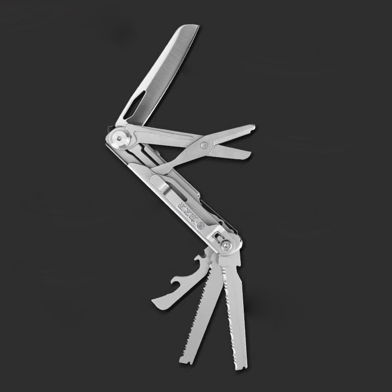 The Pioneer: D2 Steel 8-in-1 Pocket Outdoor Multi-Tool EDC Gear