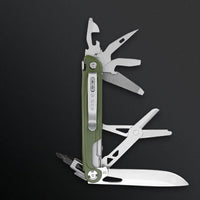 The Pioneer: D2 Steel 8-in-1 Pocket Outdoor Multi-Tool EDC Gear