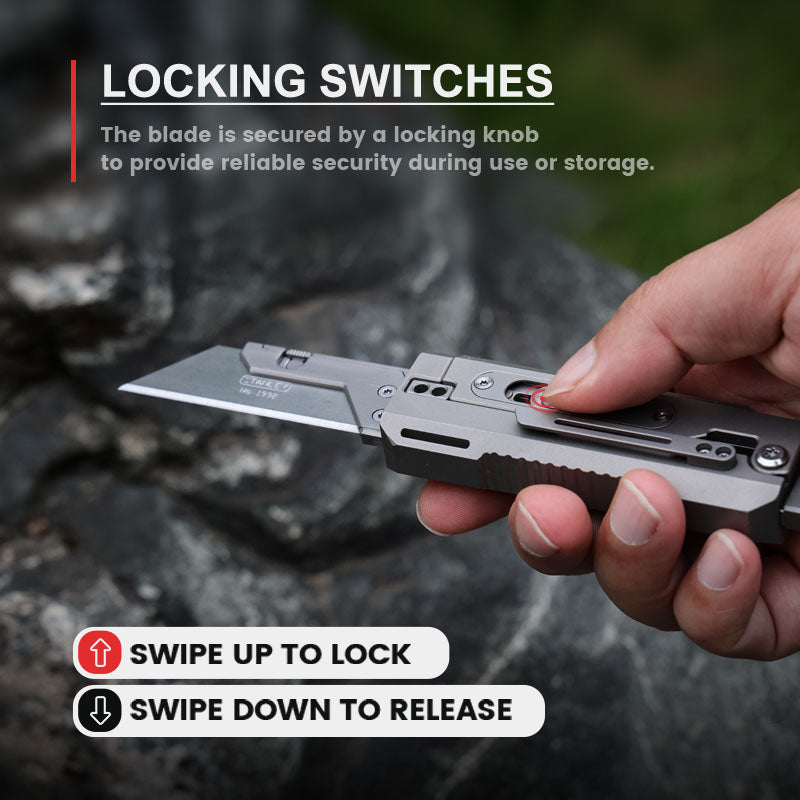 JetFlick Titanium Gravity Knife – Unique Opening EDC Folding Knife