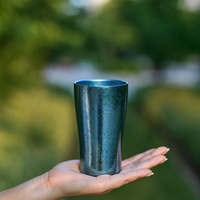 Aurora Cup – Double-Wall Titanium Crystal Beer Camping Mug